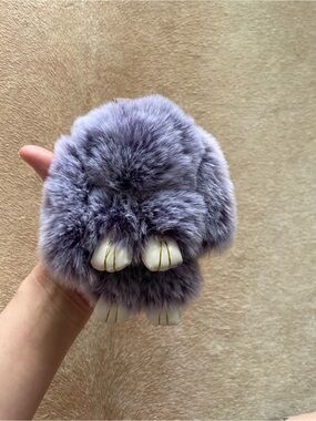Purple Soft Fluffy Bunny Small Plush